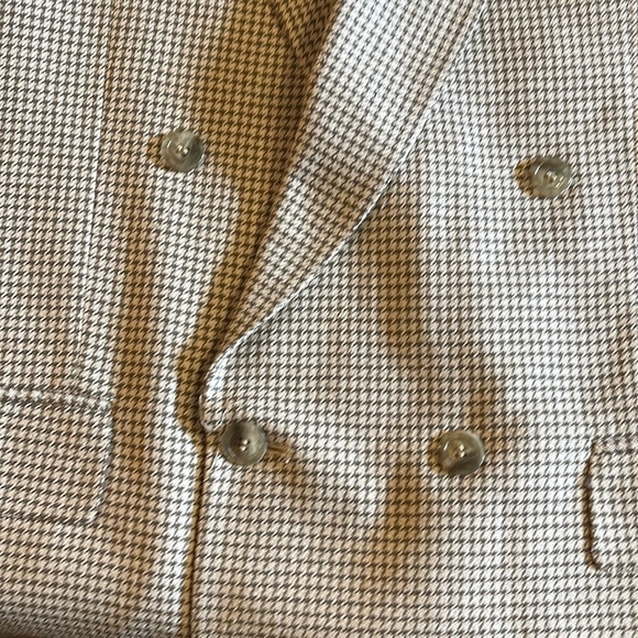 Gianfranco Ruffini silk/wool 42L double breast blazer with peach lining - Picture 10 of 12